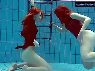 Three hot teens underwater